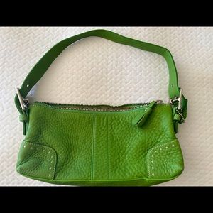 Beautiful green COACH purse